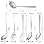 Evanda Kitchen Utensils Set 6pcs, Stainless Steel Cooking Utensils Set, Heavy Duty Kitchen Tools Spatulas Set, Home Essentials Kitchen Gadgets Accessories - Image 2