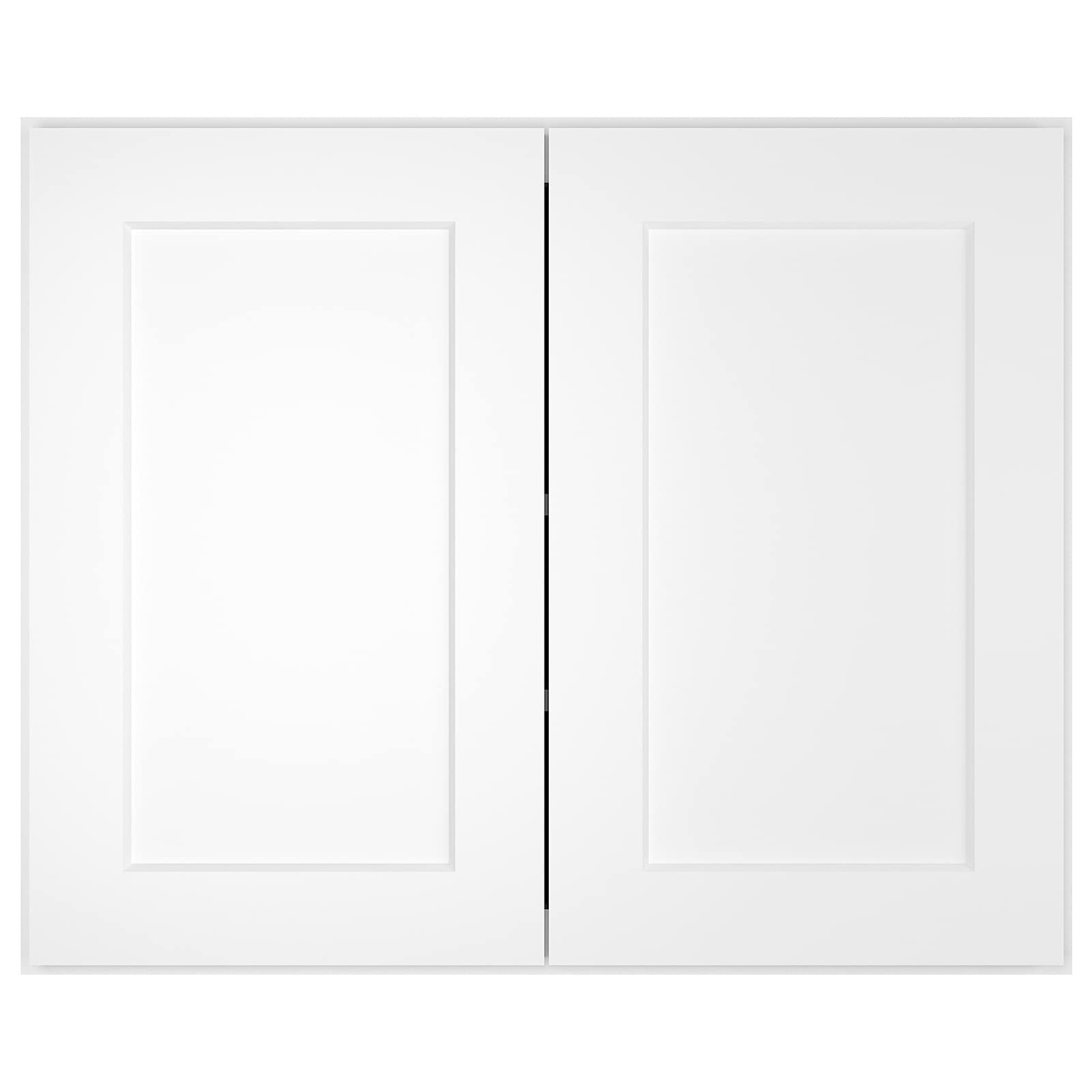 LOVMOR Wall-Mounted Refrigerator Cabinet, Kitchen Storage Cabinet for Kitchen, Bathroom, 24" D*30" W*24" H, Shaker White