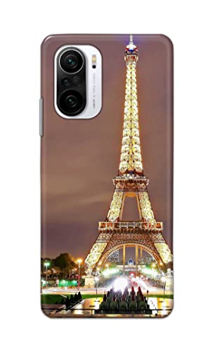 Image of PRINTFIDAA Lovers Famous Place Eiffel Tower in Paris Printed Designer Hard Case for Mi 11x / Mi 11x Pro Back Cover -(e) RPM1009