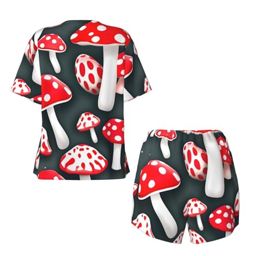 Pyjama champignon rouge pour femme pour une nuit douce et féerique - 5