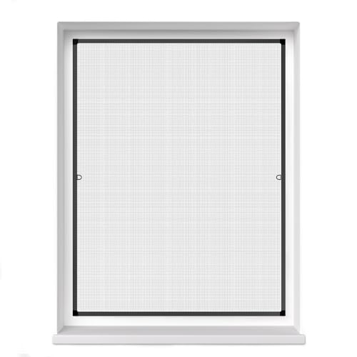 jarolift Fliegengitter Profi Line, Insektenschutz Fliegenschutzgitter Spannrahmen, Kürzbar, Alurahmen, 130 x 150 cm (B x H), Rahmenfarbe Anthrazit