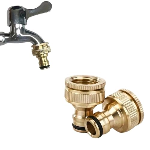 Brass Faucet Tap Connector Mixer Hose Adaptor Quick Connecter 1/2 3/4 Copper Coupling Adapter Garden Watering Fittings Tool