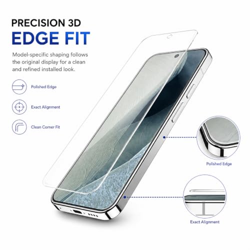 Image of FIRST MART Borderless Tempered Glass for Google Pixel 11 Pro with Cable ProtectorInstallation Kit | Edge-to-Edge, 9H Scratch Resistant, Case-Friendly | Pack of 1