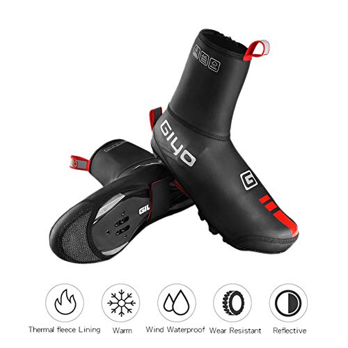 Jannyshop Imperméable Réutilisable Épaissir Semelle Thermique Chaussures Couvre VTT Route Vélo Vélo De Course sur-Chaussures Vélo sur-Chaussures