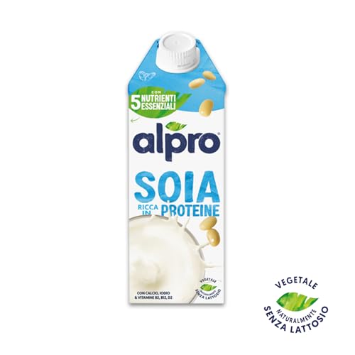ALPRO CLASSICO, Bevanda alla SOIA, Alternativa Vegetale al Latte, Naturalmente Senza Lattosio, con vitamine B2, B12 e D2 - 8 confezioni da 750 ml - Immagine 2