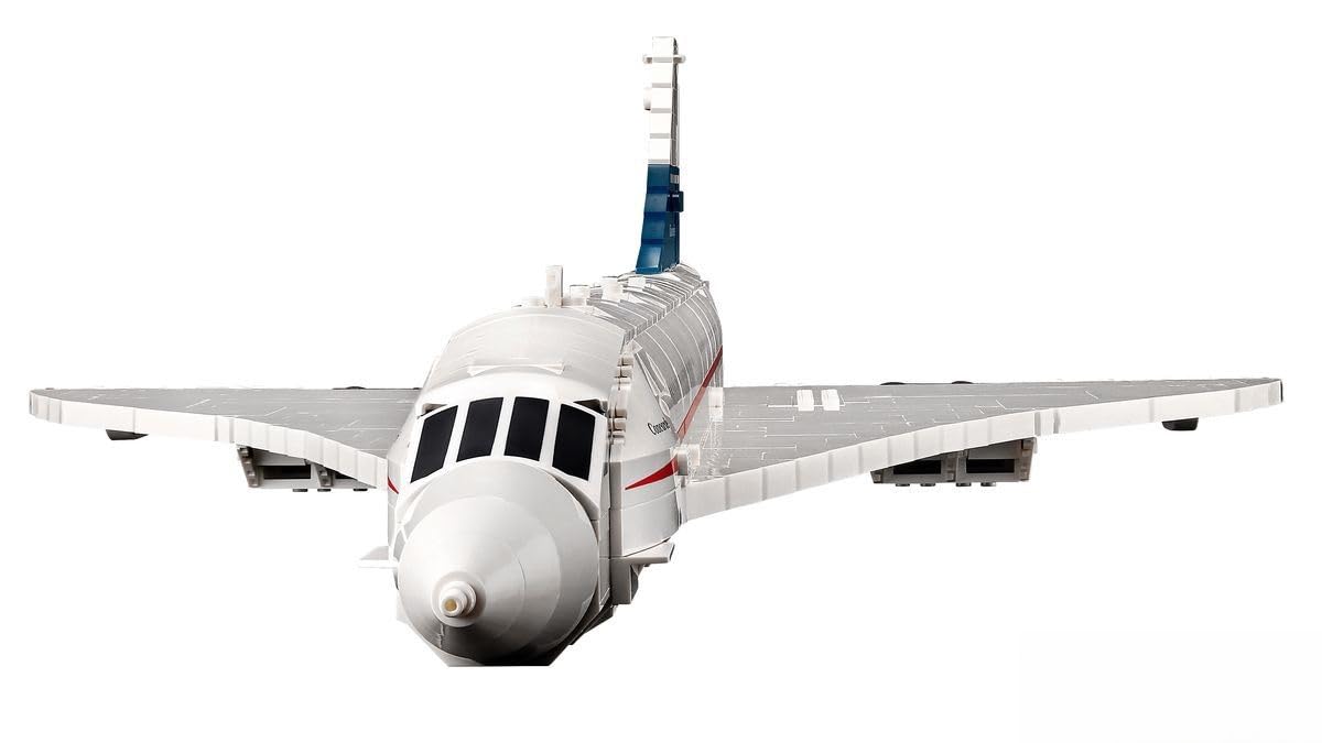 LEGO Icons Concorde Flugzeug-Modellbausatz für Erwachsene Flugzeug-Spielset mit authentischen Details und 3 Modi