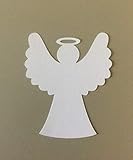 20 Paper Angel Die Cut 5 Inch Angel Tag Christmas Crafts Angel Cutout Paper Angels