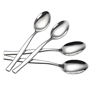 Idotry 12-Piece Stainless Steel Dinner Spoons, 7.96 Inches