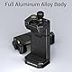 Aluminium Handy Halterung für Stativ, Verstellbare Handyhalter Stativ mit Cold Shoe & Arca Swiss Quick Release Plate, universelle verstellbare Klemme geeignet für iPhone 15pro/14 pro/13 Pro/12