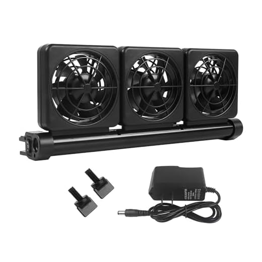 Petzilla Aquarium Chiller, Fish Tank Cooling Fan System for Salt Fresh Water (3-Fan)