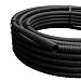 Produktbild Wellrohr schwarz 10 mm x 10 m ohne Schlitz- UV Beständig für Kabel - Leerrohr für Erdkabel & Leitungen - Wetterfester & Flexibler Kabelschutz - Industrieller Isolier Kabelschlauch