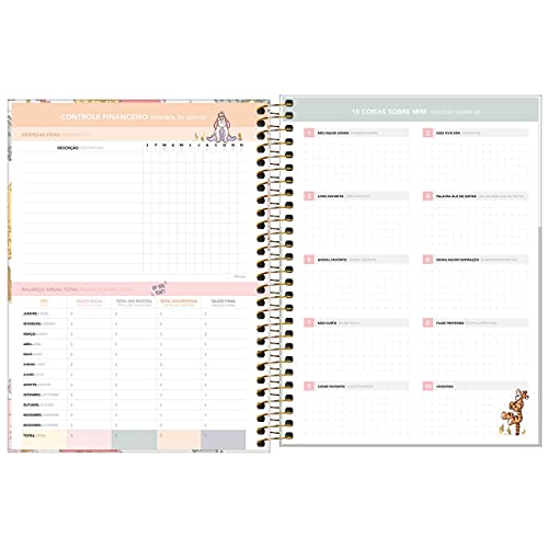 Agenda planner espiral semanal Pooh 2021 - Tilibra