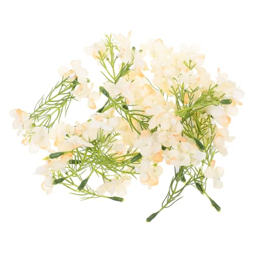 ERINGOGO Artificial Hydrangea Flower Picks 20pcs Set Silk Wedding Flowers Fake Hydrangeas for Decor DIY Headpiece Accessory