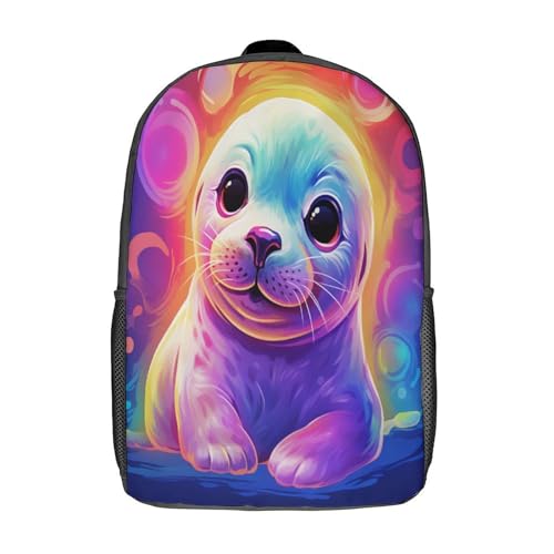 Sac à dos enfant 3D Baby Seal pour les sorties scolaires et les weekends