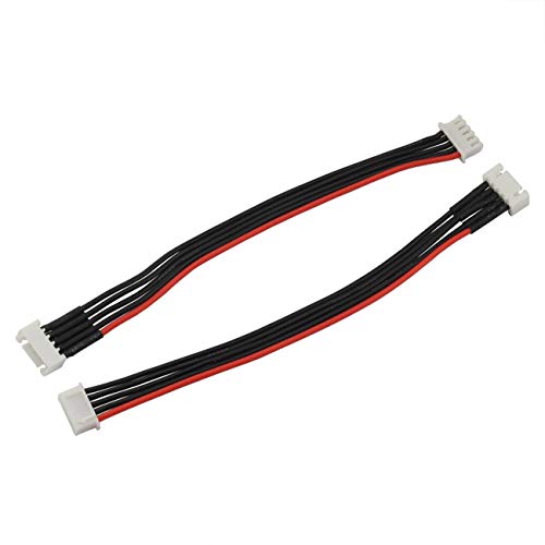RuiLing 2pcs 15cm JST-XH 4S LiPo Balance Power Cable Connector 22AWG Extended Charging