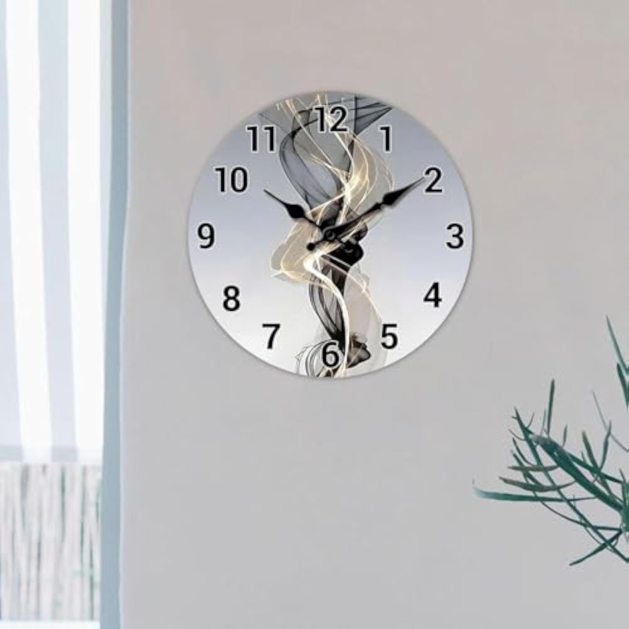 Minimalist Round Wall Clock for Home Decor, 20 cm