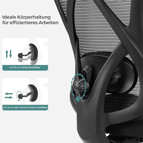 Songmics Bürostuhl mit ergonomischem Design und flexibler Anpassung