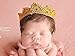 Handmade Premie Crown, Baby Boy Girl Photo Prop, Gender Neutral Infant Photography Prop, Gold (Premie, Gold)