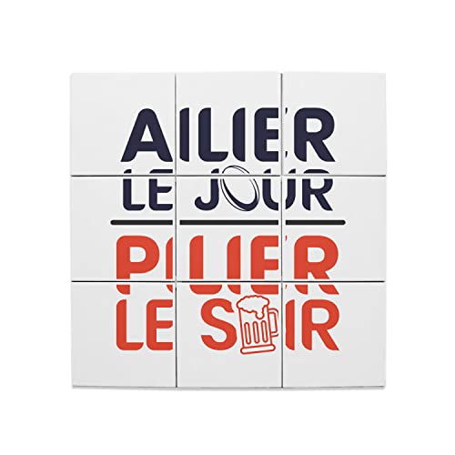 Carreaux Céramique Rugby 20 x 20 cm : Idée Cadeau Parfaite Apéro Bar