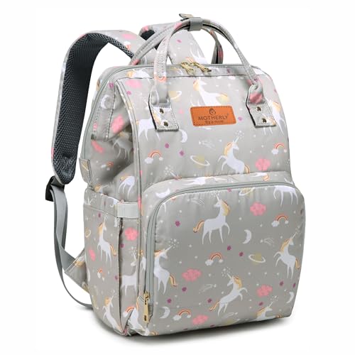 Motherly Elegant Diaper Bag for Travel & Maternity, Multipocket Water-Resistant Hospital Organizer...