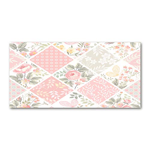 Tirages sur toile art mural rose Tulup tableau de fleurs 120x60 cm