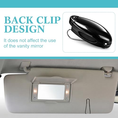 Image of Frienda 20 Pcs Sunglasses Holder for Car Sun Visor Clip, Sunglass Holder for Visor Eyeglasses Mount Ticket Card Clip Car Accessories for Women Men (Black)
