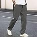 SOOUICKER Chino Hose Herren Regular Fit mit Gummibund Freizeithose Herren Lang Leicht Stoffhose Sommer Weites Bein Jogginghose Baggy Modern Sporthose mit Taschen