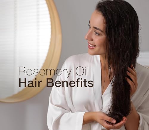 Image of Rosemary Essential Oil for Hair & Scalp Care - 15 ml | Pure & Natural Undiluted | Supports Hair Growth & Hair Fall Control | Suitable for Men & Women (Pack of 2)