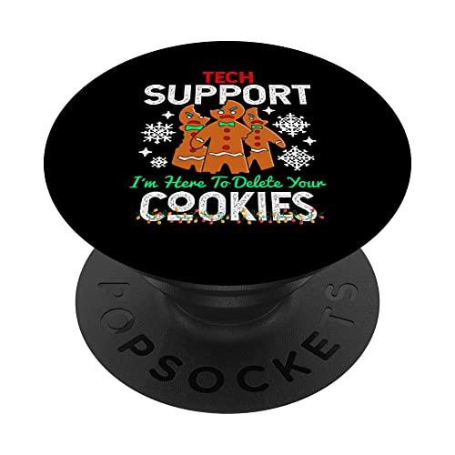 Soporte Técnico Estoy Aquí Para Eliminar Sus Cookies Nerd Geek PopSockets PopGrip Intercambiable