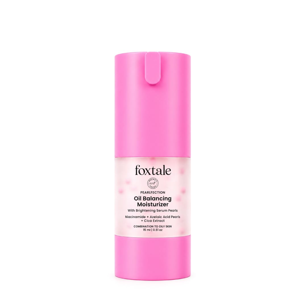 Foxtale Oil-Balancing Gel Moisturizer with Niacinamide, Azelaic Acid Pearls & Cica, 8+ Hours Shine-Free Hydration, Oil-free, Lightweight, Balances Sebum Production, For Oily & Acne-Prone skin, Men & Women, 15 ml-picture-11
