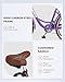 VIRIBUS Beach Cruiser Bike for Women, 7 Speed Womens Bike, 26 inch Cruiser Bicycle with Rattan Basket, City Commuter Vintage Retro Step Through Bicycle for Female Ladies Seniors, 330 Lb. Purple