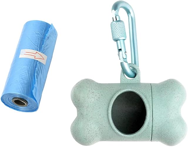 Dog Poop Bags Dispenser Dog Poop Pickup Bags Holder Pet Waste Bags Dispenser with Biodegradable Poo Bags for Pet Dogs