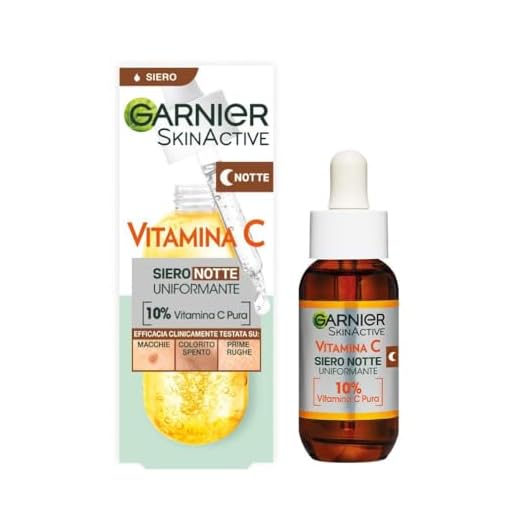 Recensione Garnier Siero viso Notte alla Vitamina C 10% 1 Garnier Siero Notte Vitamina C Uniformante, Per Pelli Spente