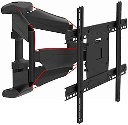 Tv Mounts Stands Wall Bracket for Tv, Extends Tv Wall Mount Holds Up to 30Kg, Swivels Tilts Tv Wall Bracket for 32-55 Inch Flat and Curved Tvs, 400X400Mm