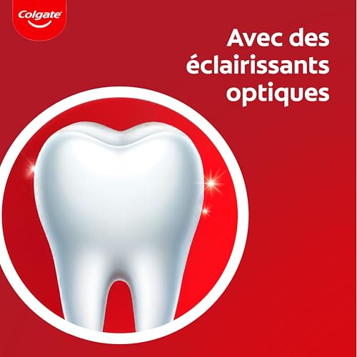 Dentifrice blanchiment dentaire instantané Colgate Max White Optic 4x75ml - 2