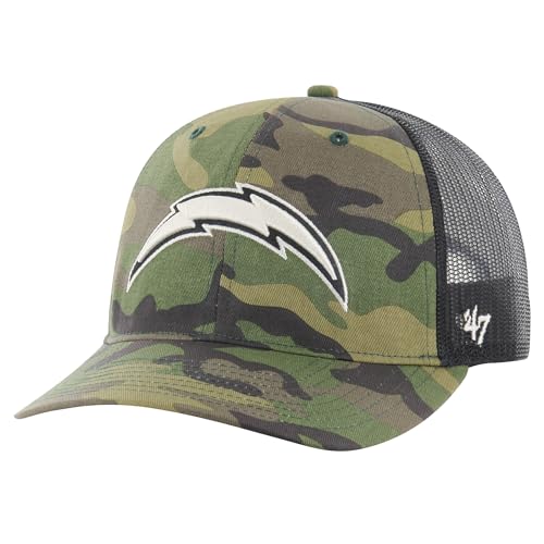 47 Men's Camo Los Angeles Chargers Trucker Adjustable Hat
