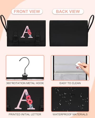 Relavel Hanging Toiletry Organizer Black