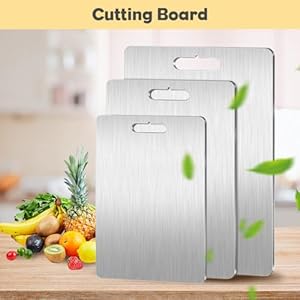 Titaniumcuttingboards100puretitaniumcuttingboardsforkitchendoublesidedfoodgradecuttingboardeasytocleanchoppingboardscuttingmatformeatfruitvegetable15x11in Urban Country Home Decor Titanium cutting boards 100 pure titanium cutting boards for kitchen double sided food grade cutting board easy to clean chopping boards cutting mat for meat fruit vegetable 15 x 11 in urban country home decor