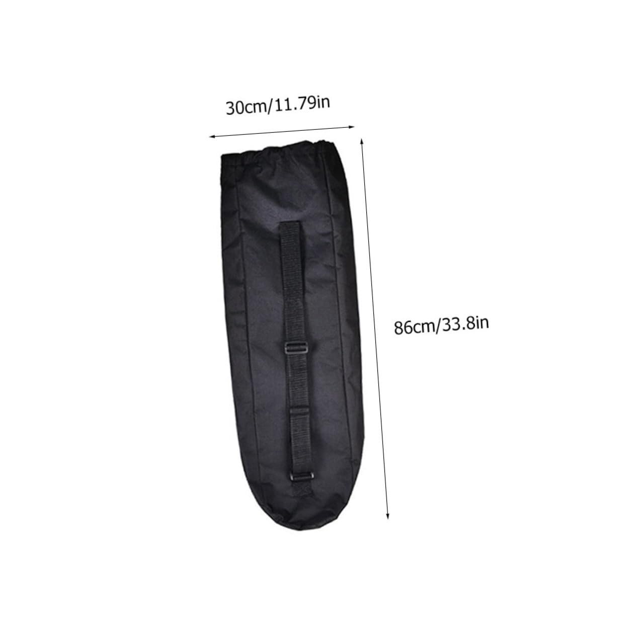 TOPBATHY Étui de Transport pour Skateboard en Tissu Oxford Noir, Bandoulière Réglable et Design Compact, pour Protéger et Porter Votre Planche de Drift