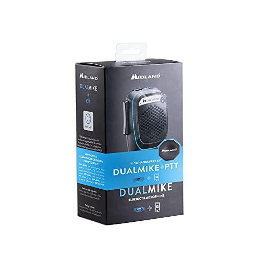 Altavoz con microfono Bluetooth Midland para emisora CB 6 pin compatible con Alan 48 y App CB Talk 3