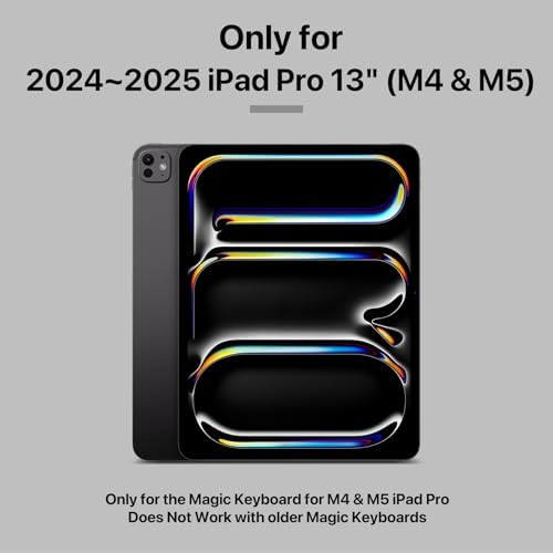 MAGEASY CoverBuddy for 2024 iPad Pro 13" - iPad Pro Case Compatible with Magic Keyboard for iPad Pro (M4), Enhanced Thickness & Heat Dissipation - (White 5.0)