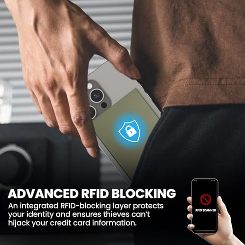 Image of CODE 118 Wallet for Men - Slim Minimalist Aluminum Magnetic Card Holder - RFID Blocking Front Pocket Mag Safe Wallet with Strong Magnet Attachment (Military Green)