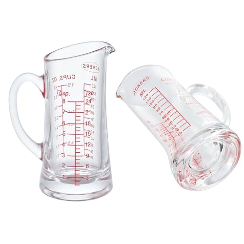 Vaso medidor 120 ml con asa y pico en V miniatura 2