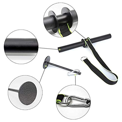 BESPORTBLE – Barra reta rotativa para uso interno e fitness, treinador de força de pulso e bíceps, a