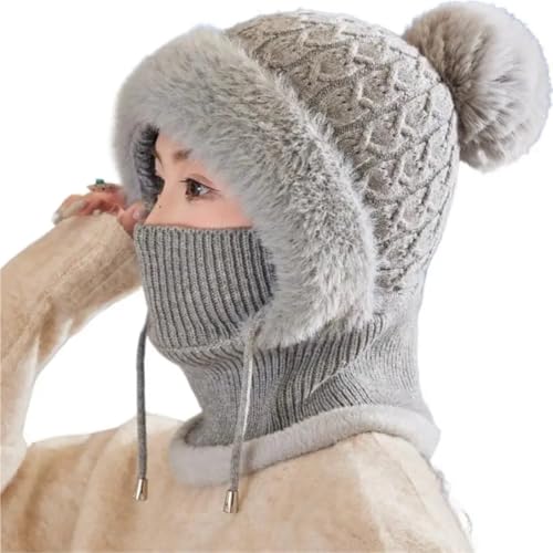 Bonnet 3 en 1 coupe-vent pour femmes finie la sensation de visage gelé