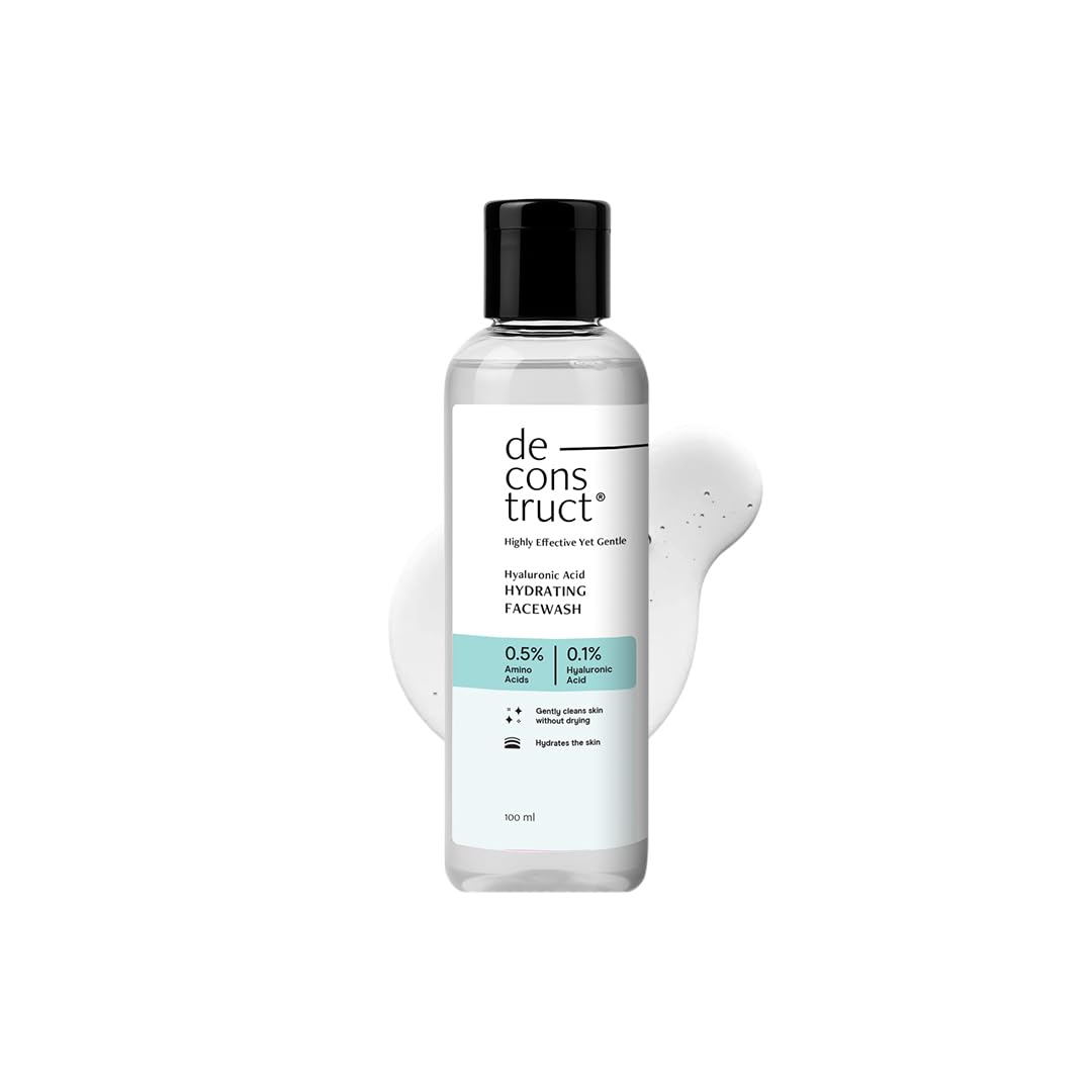 Deconstruct Hyaluronic Acid Hydrating Facewash- 0.5% Amino Acids + 0.1% Hyaluronic Acid | Gentle Cleanser | Hydrating | Fo...