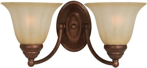 Hardware House 543686 Madrid 16-1/2-Inch by 7-Inch Bath/Wall Lighting Fixture Antique Bronze