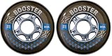 K2 Skates Unisex-Adult Ruote per pattini in linea BOOSTER 72 MM 80A 4-WHEEL PACK — black — 72mm 80A — 30F3003 (Confezione da 2)
