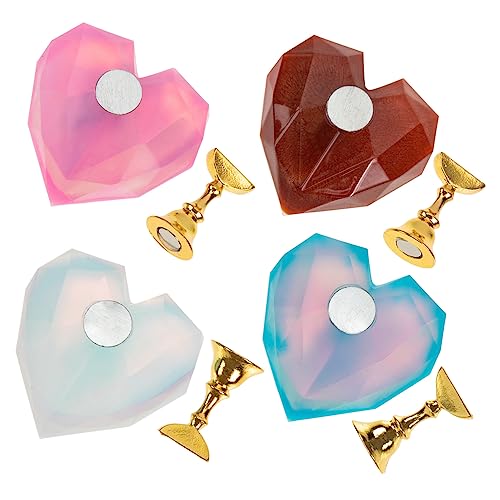 Ipetboom 4 Juegos Titular De Uñas Soporte De Uñas Para Pintar Uñas Soporte Para Puntas De Uñas Dispensador De Cinta Herramienta De Arte De Uñas Herramienta Para Arte De Uñas Clavo Resina