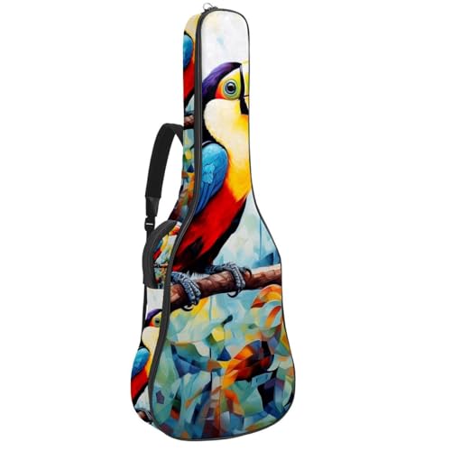 Sac pour guitare acoustique imperméable 106,7 cm motif toucan